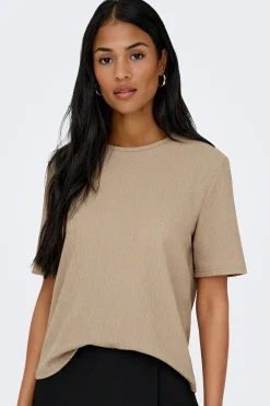 JDY Camiseta manga corta textura^Mujer Camisetas|Basic Bar