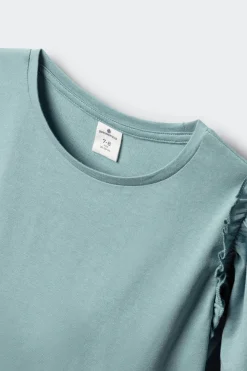 Springfield Kids Camiseta manga corta volantes ni&ntilde;a^Niños Camisetas