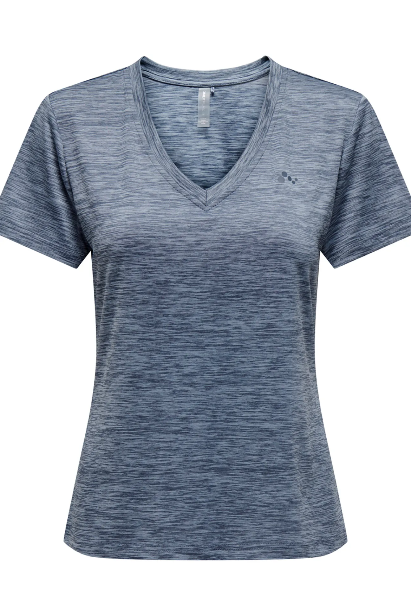 Only Play Camiseta manga corta y cuello V, y con tejido efecto lavado^Mujer Deporte