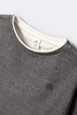 Springfield Kids Camiseta manga larga b&aacute;sica ni&ntilde;o^Niños Camisetas