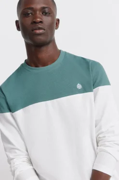 Springfield Camiseta manga larga bloque color^Hombre Camisetas