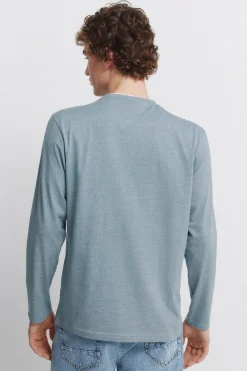 Springfield Camiseta manga larga doble microraya^Hombre Camisetas