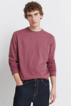 Springfield Camiseta manga larga doble efecto melange^Hombre Camisetas