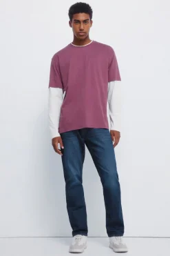 Springfield Camiseta manga larga doble^Hombre Camisetas