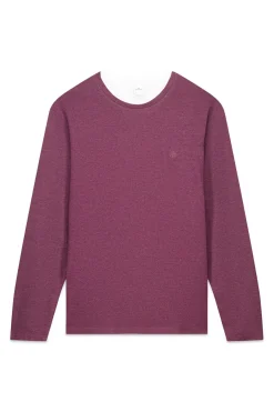 Springfield Camiseta manga larga doble melange^Hombre Camisetas