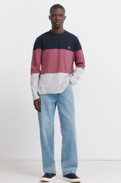 Springfield Camiseta manga larga piqu&eacute; bloques^Hombre Camisetas