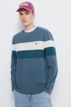 Springfield Camiseta manga larga piqu&eacute; cortes^Hombre Camisetas