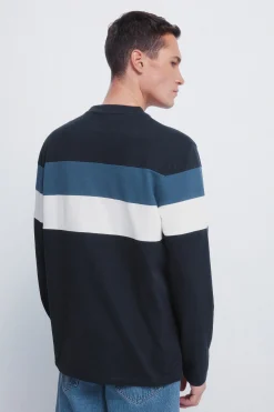 Springfield Camiseta manga larga piqu&eacute; cortes^Hombre Camisetas