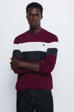 Springfield Camiseta manga larga piqué cortes^Hombre Camisetas