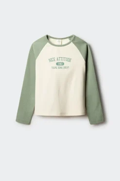 Springfield Kids Camiseta manga larga rib ni&ntilde;a^Niños Camisetas