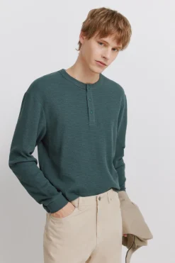 Springfield Camiseta manga larga tapeta cuadrillé^Hombre Camisetas