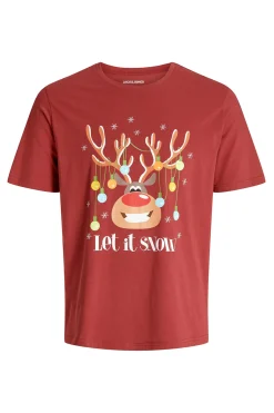 Jack & Jones Camiseta navide&ntilde;a manga corta^Hombre Camisetas