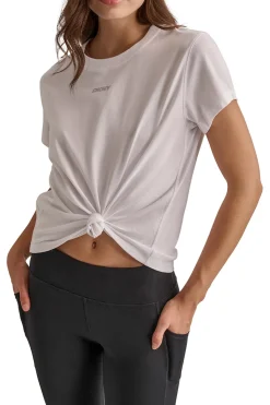DKNY Camiseta nudo^Mujer Camisetas