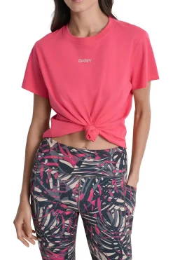 DKNY Camiseta nudo^Mujer Camisetas