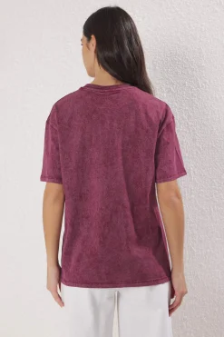 Trendyol Camiseta oversize manga corta^Mujer Camisetas