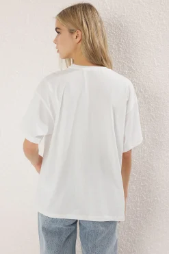 Trendyol Camiseta oversize manga corta^Mujer Camisetas