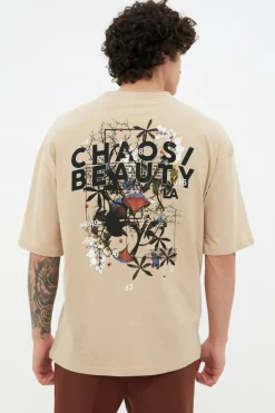Trendyol Camiseta oversize manga corta^Hombre Camisetas