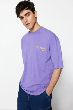 Trendyol Camiseta oversize manga corta^Hombre Camisetas