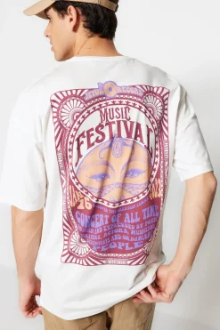 Trendyol Camiseta oversize manga corta^Hombre Camisetas