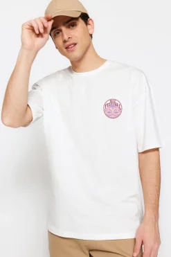Trendyol Camiseta oversize manga corta^Hombre Camisetas