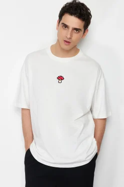 Trendyol Camiseta oversize manga corta^Hombre Camisetas