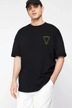 Trendyol Camiseta oversize manga corta^Hombre Camisetas