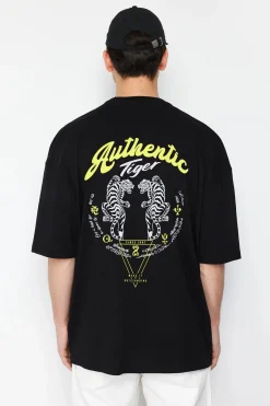 Trendyol Camiseta oversize manga corta^Hombre Camisetas