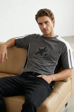 Trendyol Camiseta oversize manga corta^Hombre Camisetas