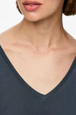 Pieces Camiseta pico fresca^Mujer Camisetas|Basic Bar