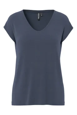 Pieces Camiseta pico fresca^Mujer Camisetas|Basic Bar