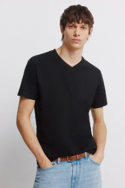 Springfield Camiseta pico lycra slim fit^Hombre Camisetas