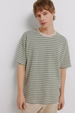 Springfield Camiseta piqu&eacute; rayas^Hombre Camisetas