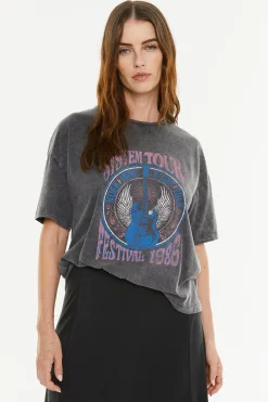 Systemaction Camiseta posicional guitarra^Mujer Camisetas