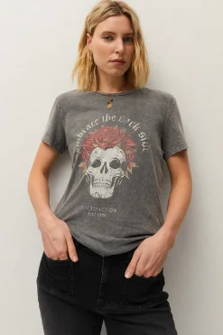 Systemaction Camiseta print calavera^Mujer Camisetas