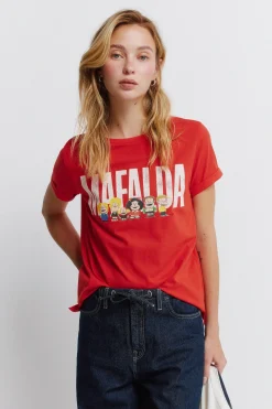 Springfield Camiseta "Mafalda"^Mujer Camisetas