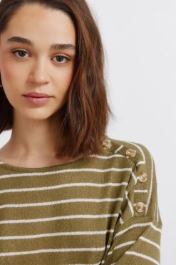 Springfield Camiseta rayas botones hombro^Mujer Camisetas