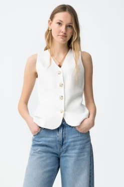 Tiffosi Camiseta slim botones^Mujer Camisetas