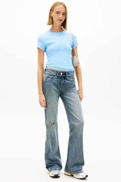 Tommy Jeans Camiseta slim manga corta^Mujer Camisetas