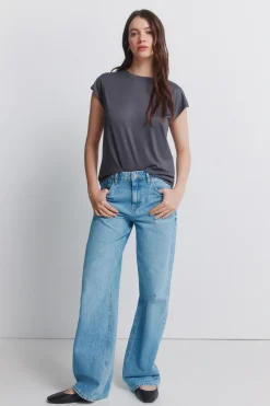 Springfield Camiseta tachas b&aacute;sica^Mujer Camisetas