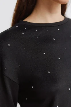 Springfield Camiseta tachas delantero^Mujer Camisetas