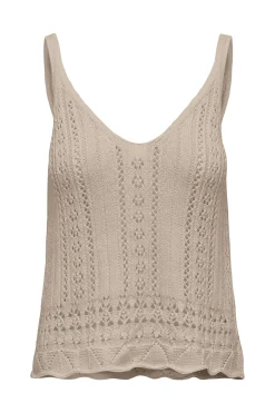 Only Camiseta tirantes de crochet^Mujer Camisetas