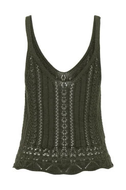 Only Camiseta tirantes de crochet^Mujer Camisetas