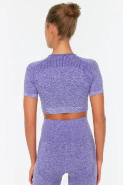 Trendyol Camiseta top deportiva jaspeada^Mujer Deporte