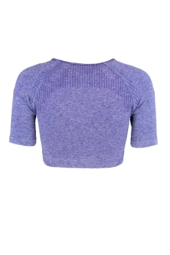 Trendyol Camiseta top deportiva jaspeada^Mujer Deporte