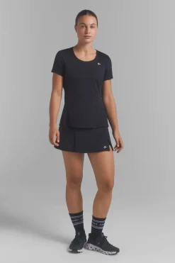 Dash and Stars Camiseta transpirable negra^Mujer Deporte