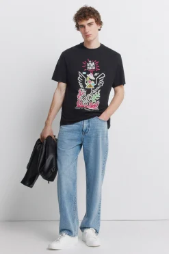 Springfield Camiseta Viva Suecia^Mujer Camisetas|Camisetas