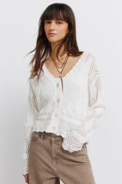 Springfield Cardigan pointelle^Mujer Jerséis Y Cárdigans