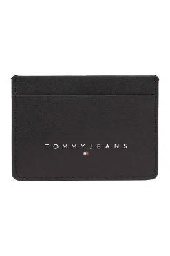 Tommy Jeans Cartera negra con logo bordado^Hombre Carteras