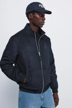 Springfield Cazadora acolchada efecto ante^Hombre Cazadoras