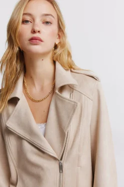 Springfield Cazadora antelina hombros trabillas^Mujer Chaquetas